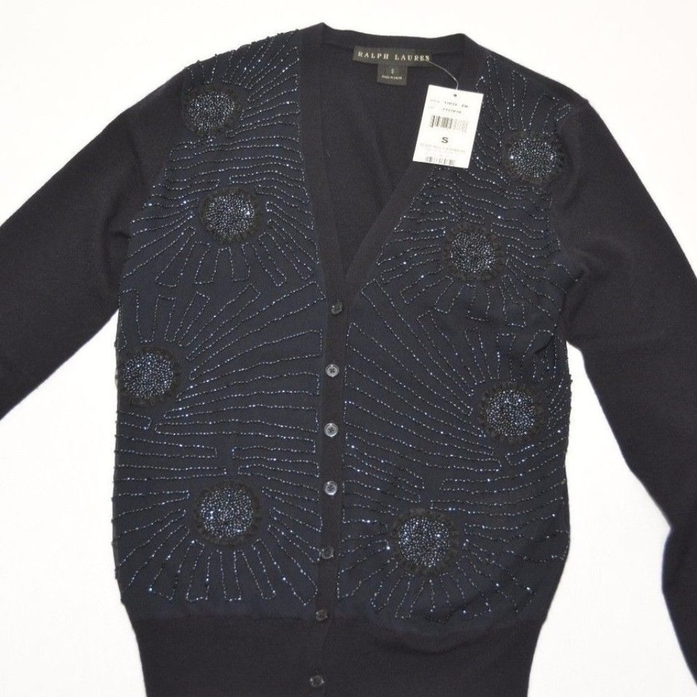 Ralph Lauren Black Label Cashmere Cardigan Sweater